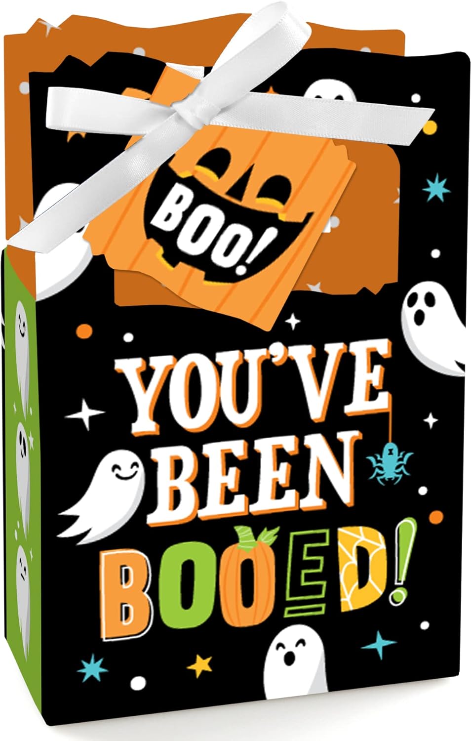Big Dot of Happiness You’ve Been Booed – Cajas de recuerdo de fiesta de Halloween fantasma – Juego de 12