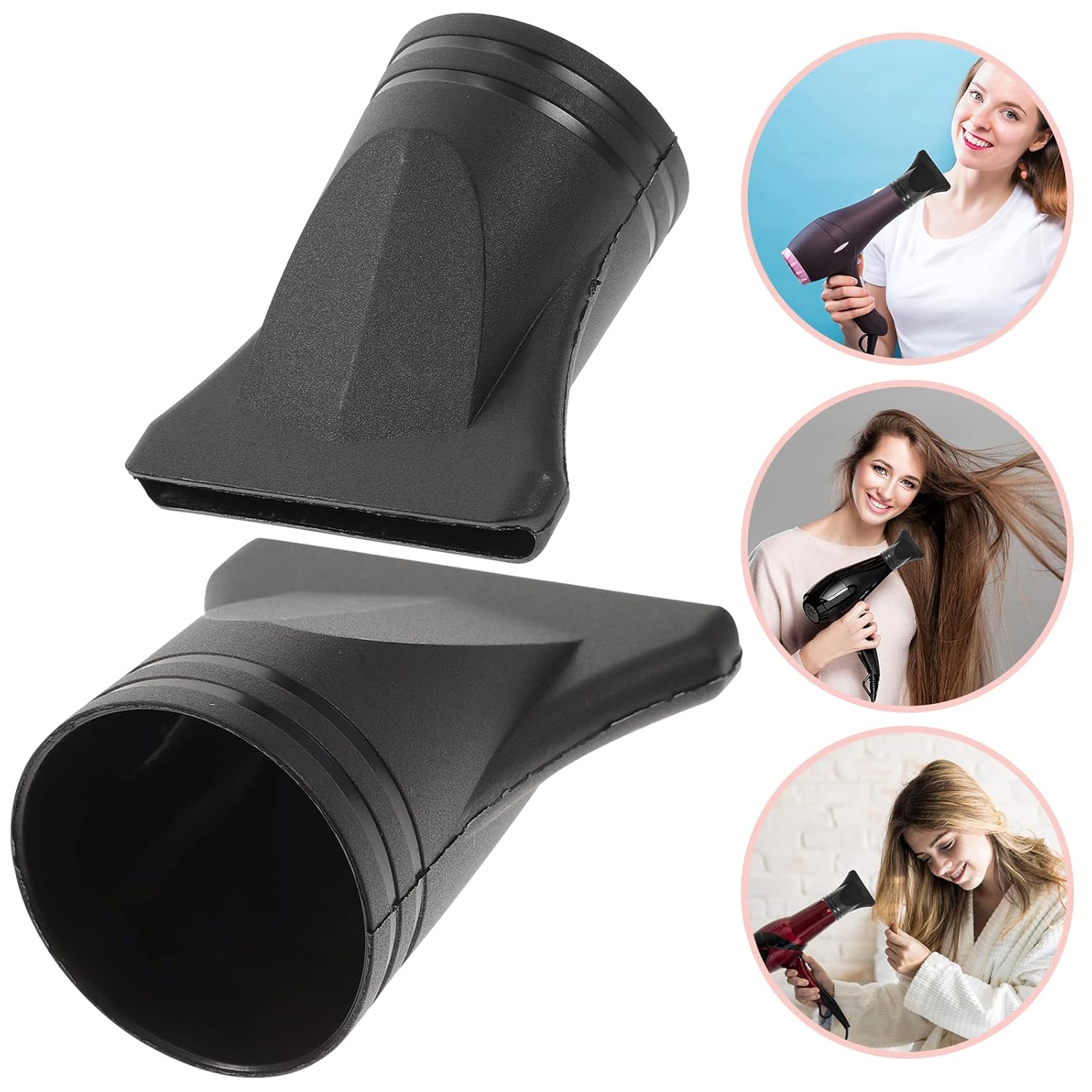 2 piezas de accesorios para secador de pelo, no universal, profesional, de plástico, secador de pelo, accesorio para secador de pelo, boquilla de