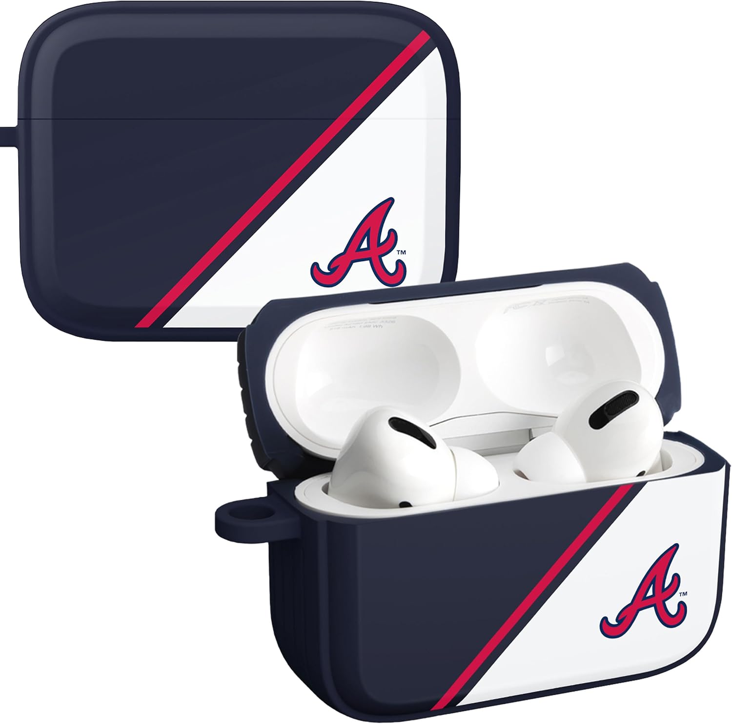 Game Time Atlanta Braves Champion Series HDX – Funda compatible con Apple AirPods Pro