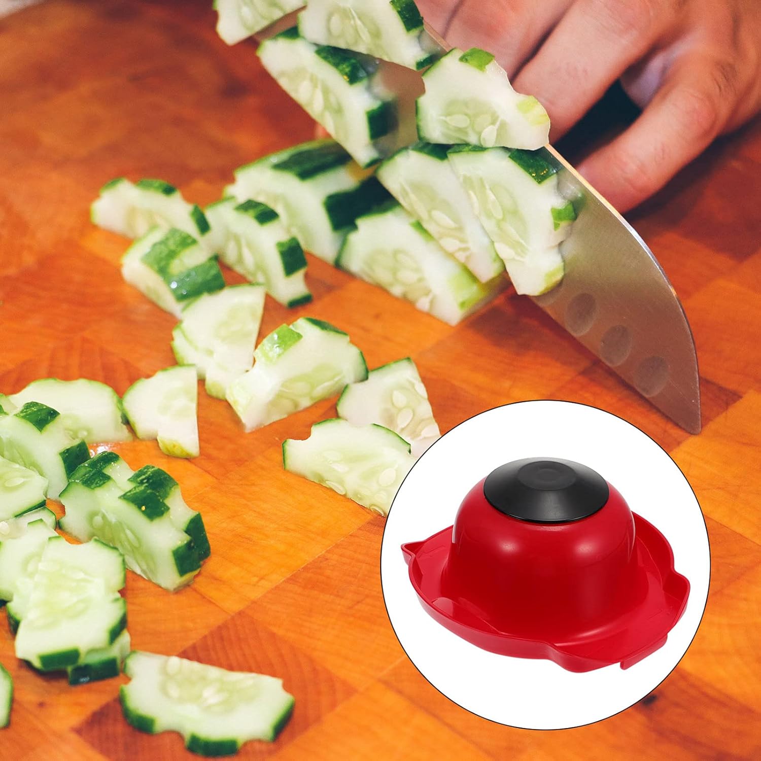 Kichvoe Protector de corte de mandolina para cortar dedos, soporte de seguridad alimentaria, rallador de patatas, protector de dedos, cortador de