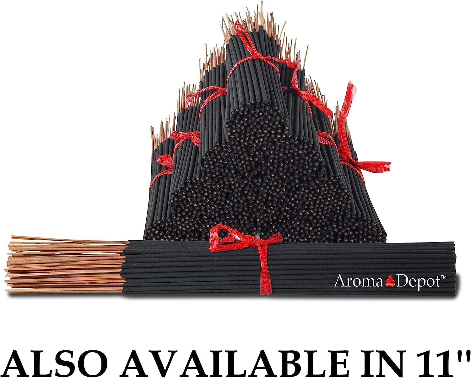Aroma Depot Varillas de incienso más exóticas de la selva tropical de 19 pulgadas. Un paquete de aproximadamente 27 a 30 varillas, Jumbo de 19