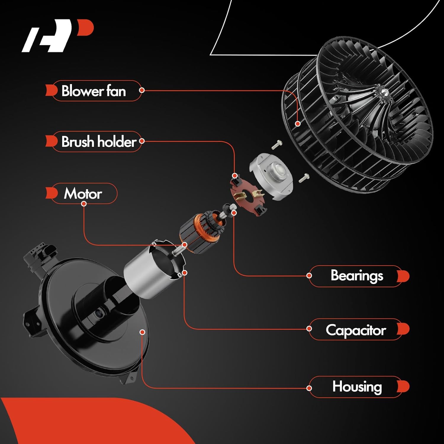 A-Premium Motor calefactor de ventilador HVAC con jaula de ventilador compatible con Subaru Forester 2019 2020 2021 Reemplazo # 72223FL010