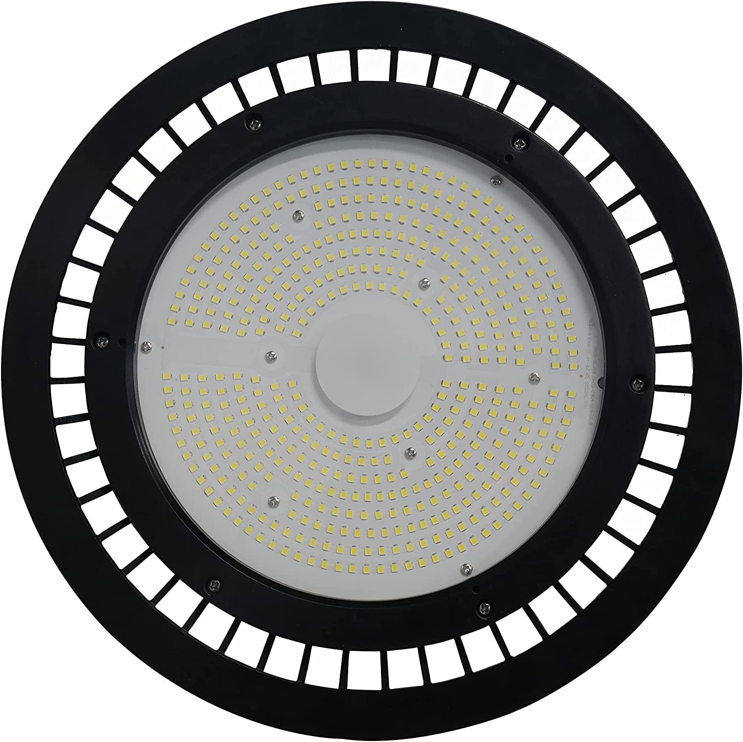 Sunlite 89688 LED comercial UFO High Bay Fixture, 300 vatios, 45000 lúmenes, 5000K Super White, 70 CRI, UL listado, negro, para almacenes, fábricas