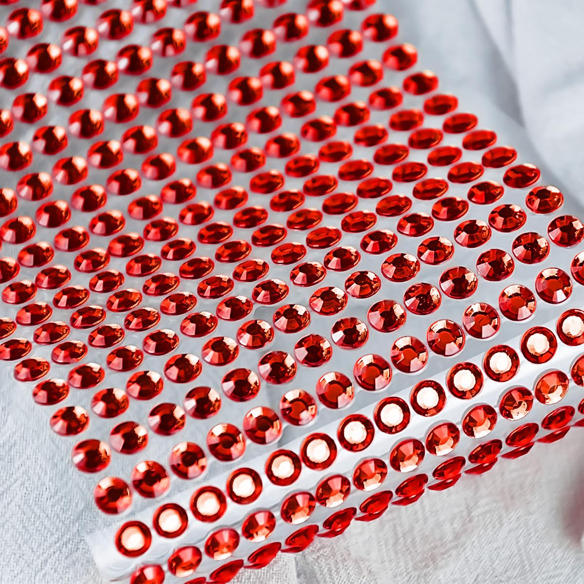 3090 calcomanías de cristales de Navidad con gemas para la cara, ojos de 3450.236 in con diamantes de imitación rojos para cara, joyas corporales,