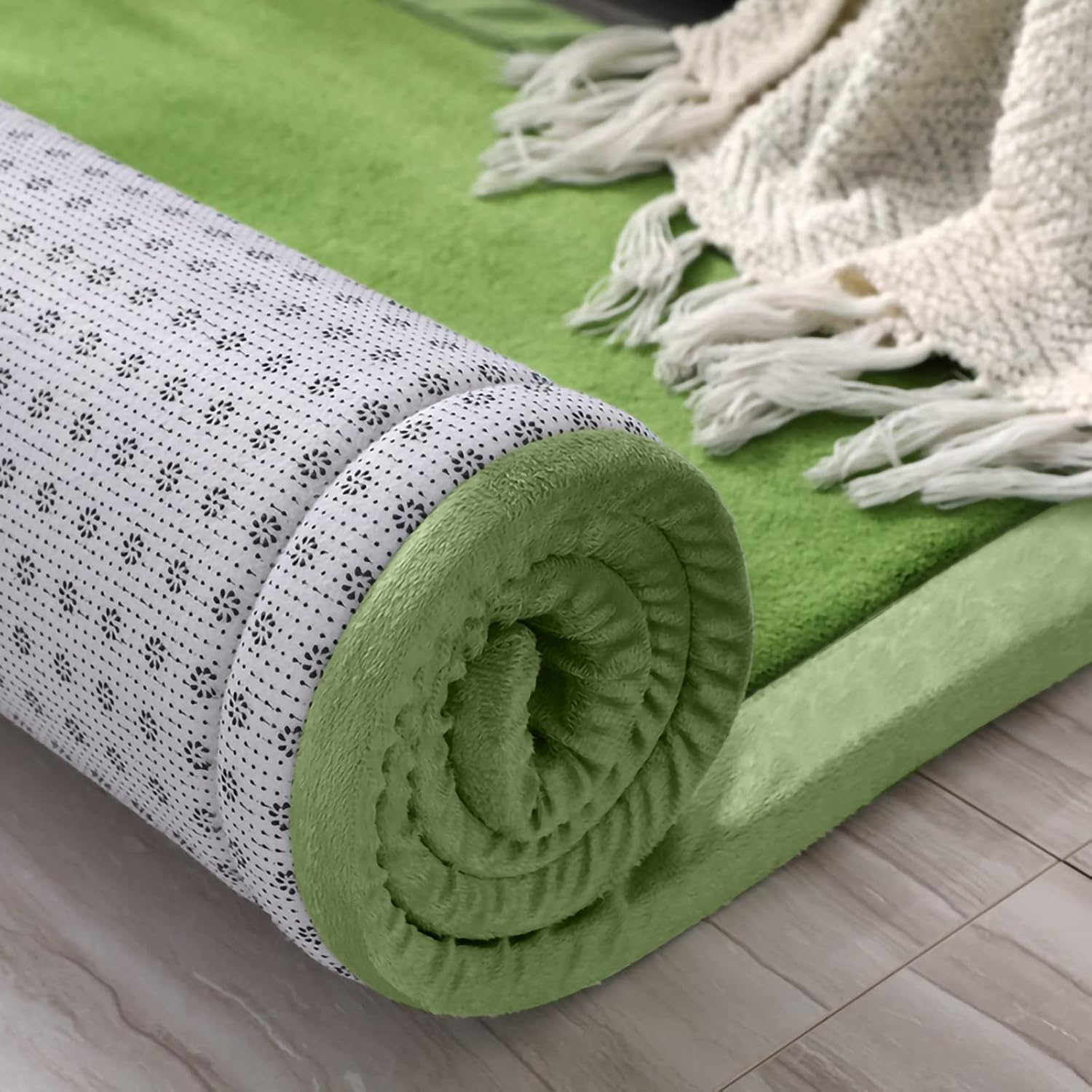 Eanpet Tapete suave de tatami, tapete antideslizante de espuma viscoelástica, tapete de juego grande para niños, tapete antideslizante para sala de
