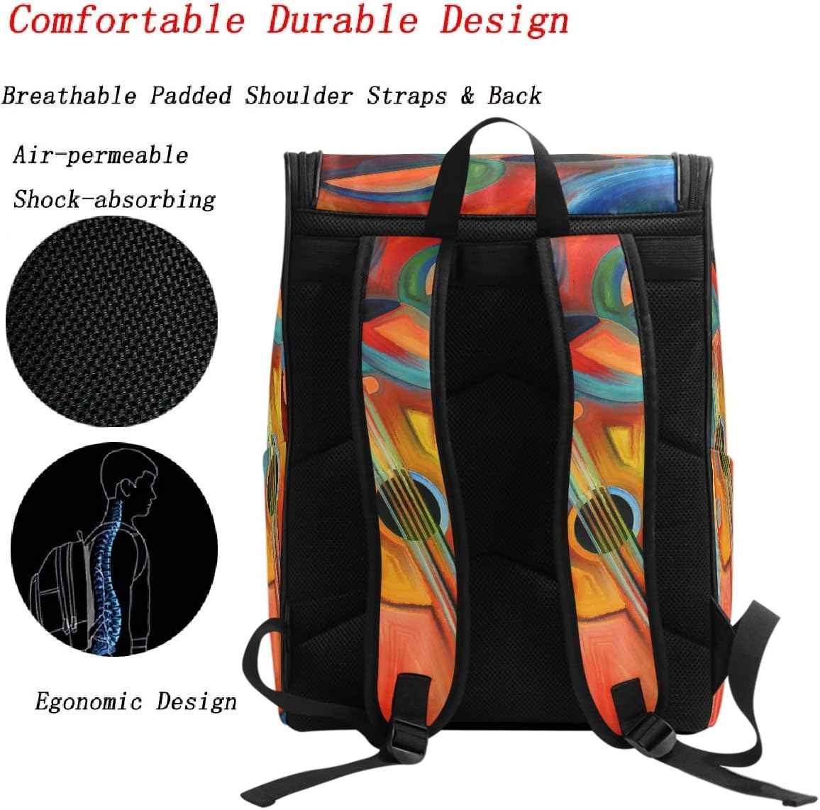 Naanle Daypack – Mochila escolar universitaria grande para hombres y mujeres, bolsa impermeable para computadora portátil de 15.6 pulgadas
