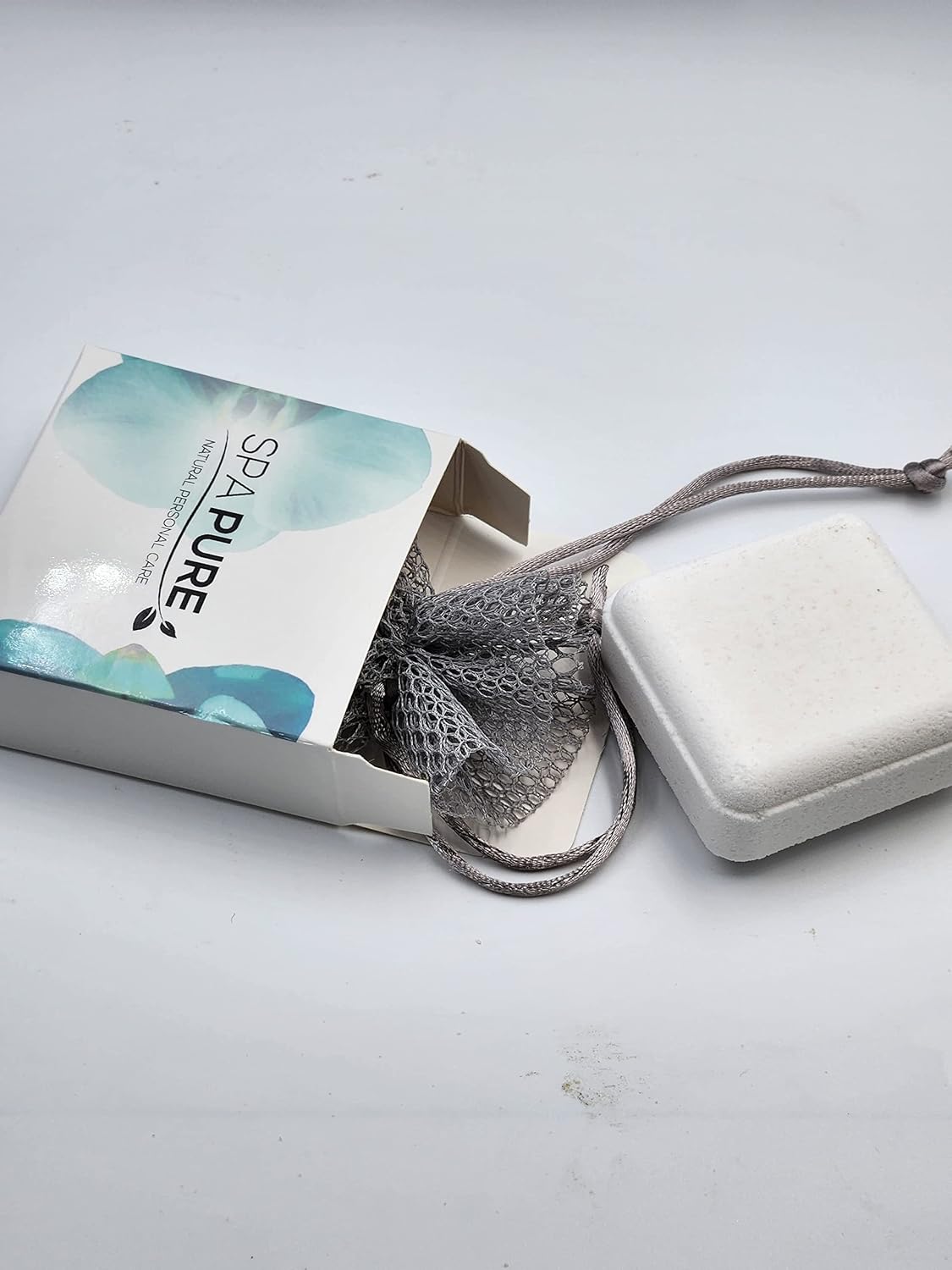 Vaporizadores de ducha de aceite esencial XL con bolsa de vapor de ducha de malla y caja laminada brillante. (Patchouli Mint)