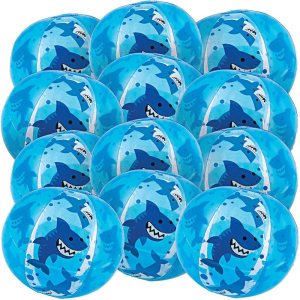 Paquete de 12 pelotas inflables de playa para fiesta de tiburón, para piscina o fiesta de cumpleaños, mini pelotas de playa – 11 pulgadas Paquete de 12 pelotas inflables de playa para fiesta de tiburón, para piscina o fiesta de cumpleaños, mini pelotas de playa – 11 pulgadas