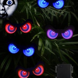 HOUNE Guirnalda de luces de Halloween con temporizador, 3 modos de iluminación, ojos miradores, impermeable, funciona con pilas, para decoración de HOUNE Guirnalda de luces de Halloween con temporizador, 3 modos de iluminación, ojos miradores, impermeable, funciona con pilas, para decoración de