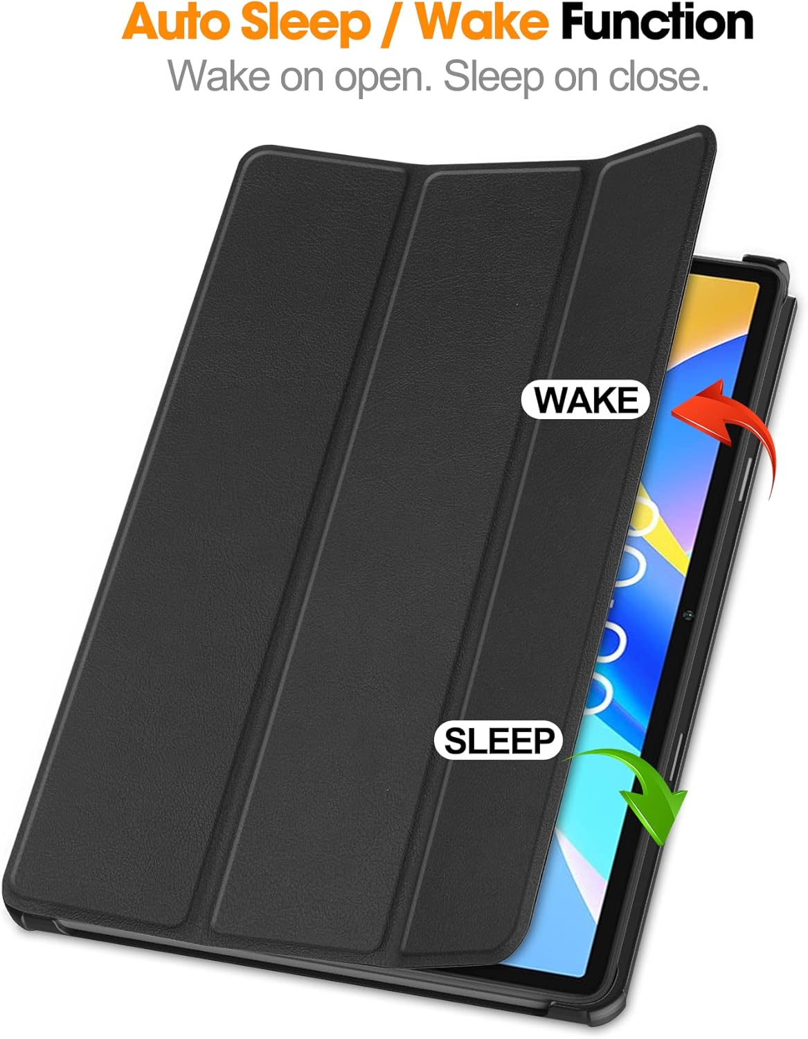 Funda para tablet TECLAST M40 Plus 2022P30S de 10.1 pulgadas, funda plegable de piel sintética ultrafina para Teclast M40 Plus, P40HD, P30S, lanzada