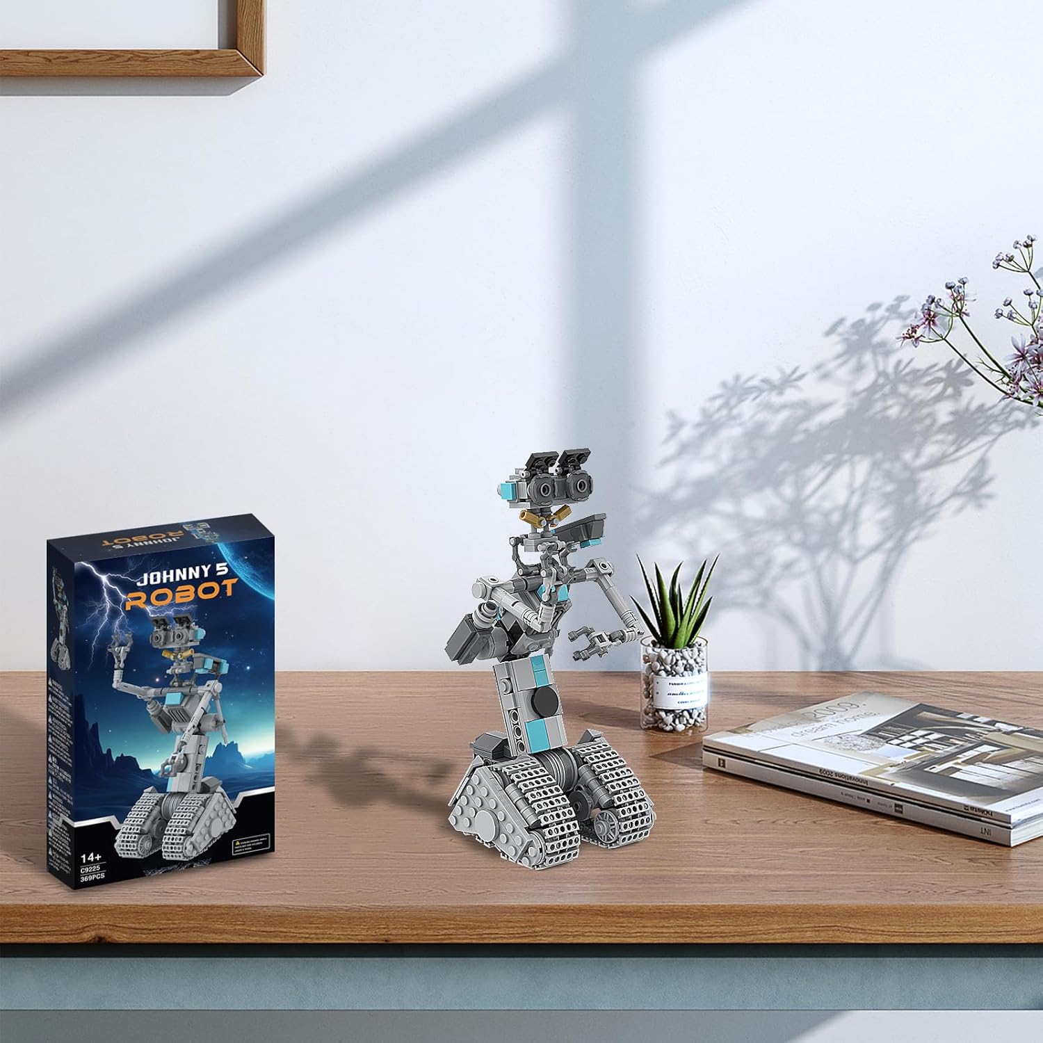 Johnny – 5 juguetes de construcción de robots, figuras de circuito abierto corto, kit de construcción de robot, decoración de ladrillos de