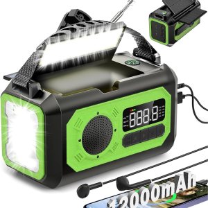 Radio meteorológica más reciente de 2023, radio meteorológica AMFMNOAA, radio meteorológica de emergencia, radio solar multifunción, 2 paneles Radio meteorológica más reciente de 2023, radio meteorológica AMFMNOAA, radio meteorológica de emergencia, radio solar multifunción, 2 paneles