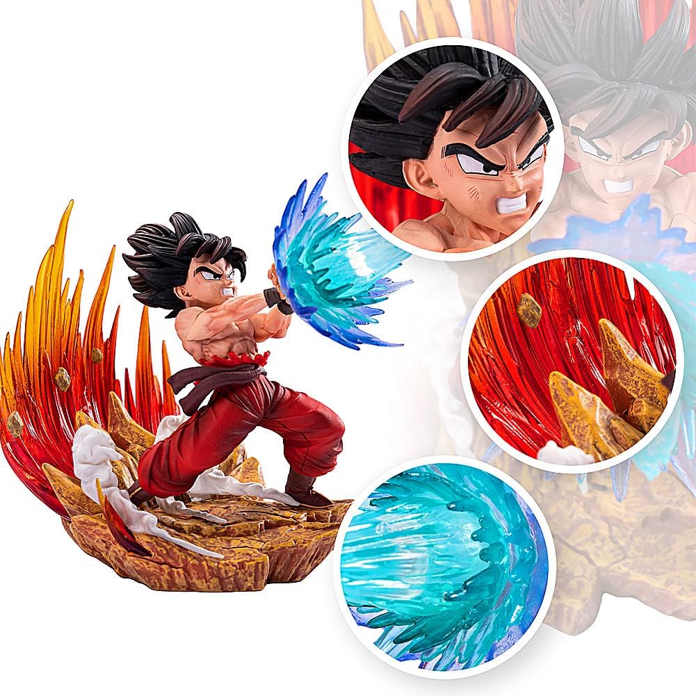 Figura de Goku – Figura de acción DBZ, colección Super Saiyan Kaiouken, regalos de cumpleaños, PVC, 6 pulgadas