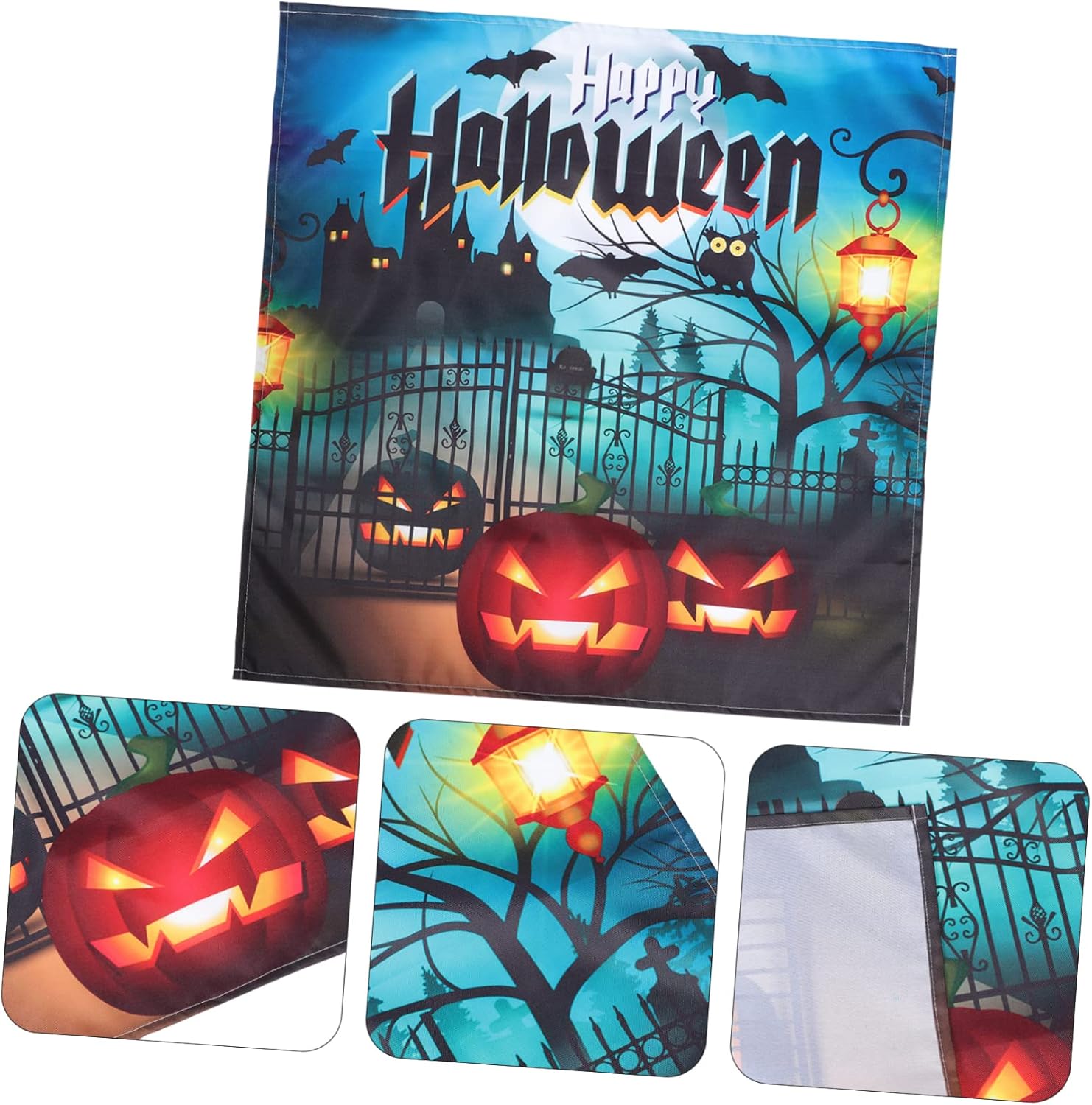 Abaodam 3pcs Halloween Tablecloth Holiday Tablecloth Scary Table Cloth Halloween Table Setting Mantel top Runner Table Decoration Table Cover Props