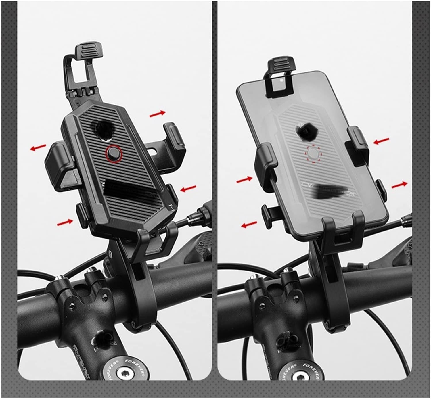 Soporte universal para manubrio de motocicleta de aleación de aluminio, espejo retrovisor universal, soporte para teléfono de bicicleta, soporte
