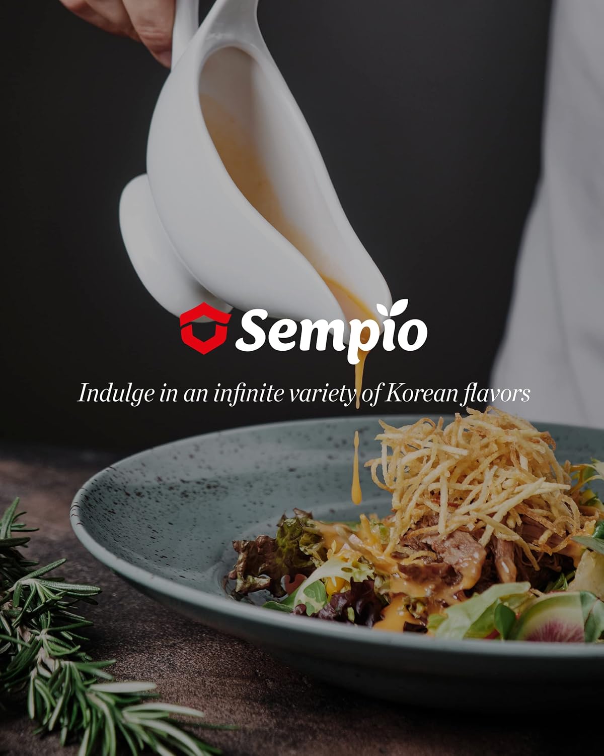 SEMPIO Salsa coreana de adobo Kalbi, auténtico sabor dulce y salado con salsa de soja y ajo. Cero grasas trans, perfecta para carne y barbacoa