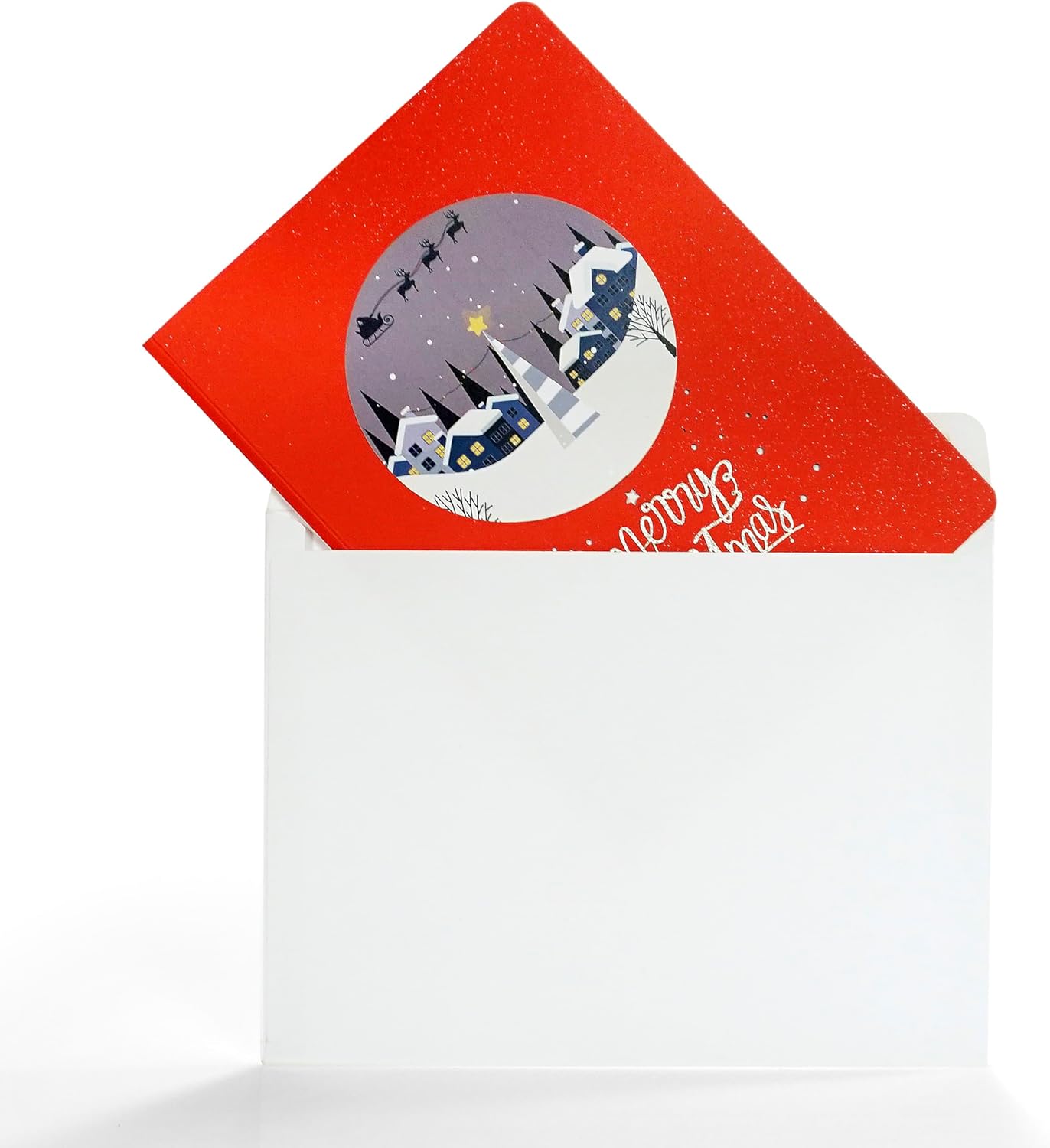 CUTPOPUP – Tarjeta de felicitación de Navidad emergente, 3D de Navidad, Año Nuevo, Navidad (noche de Navidad)