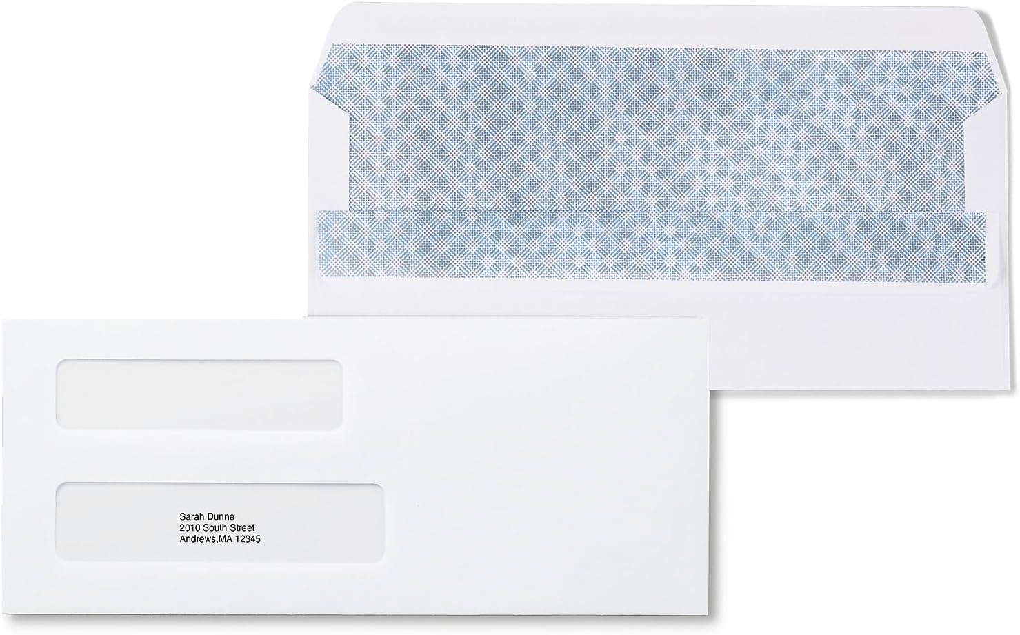 Staples 1775862 Ventana doble autoadhesiva Sec Tint #10 Env 4 18 X 9 12 We 500Bx