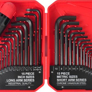 LOZAGU Juego de llaves Allen de 35 piezas, juego de llaves hexagonales métricas y estándar, juego de llaves Allen, mm (0.028 in-0.394 in) SAE LOZAGU Juego de llaves Allen de 35 piezas, juego de llaves hexagonales métricas y estándar, juego de llaves Allen, mm (0.028 in-0.394 in) SAE