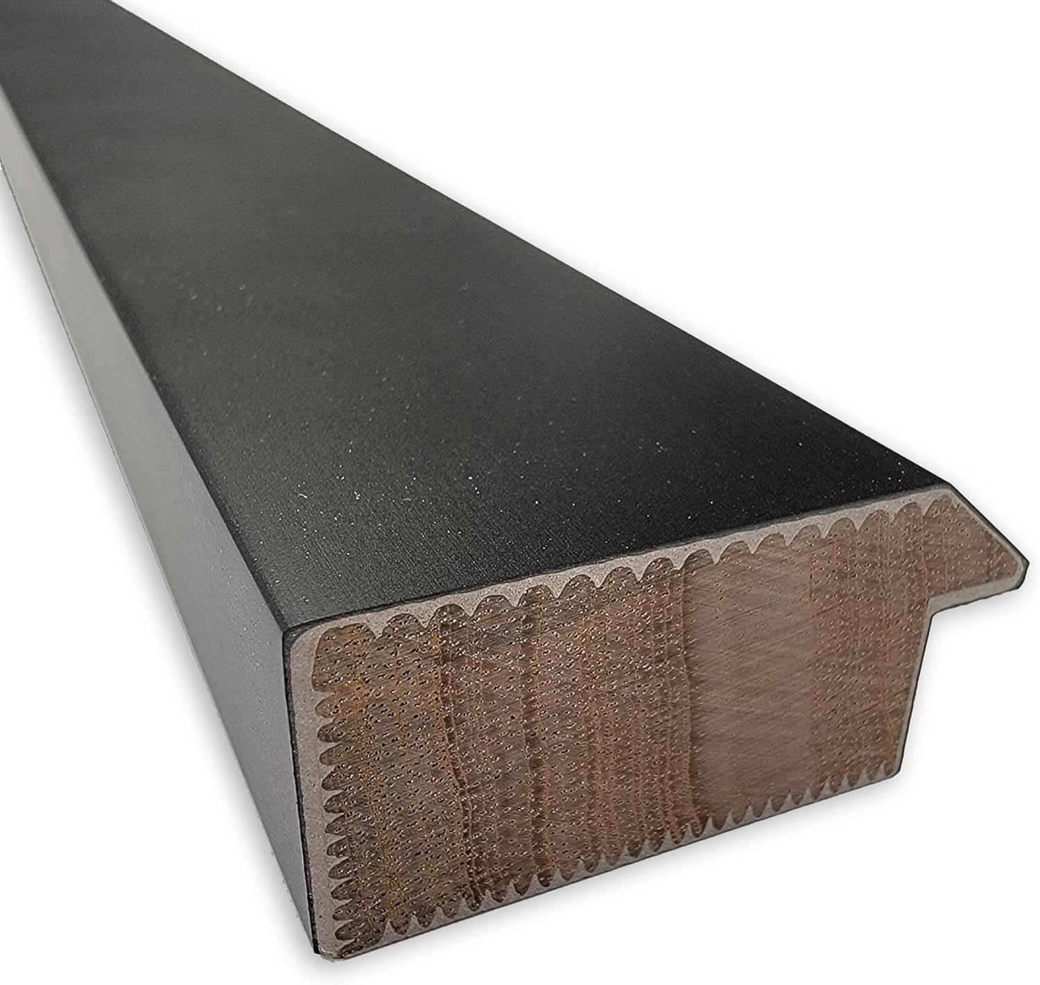 Amanti Art Espejo de pared, espejo de marco de madera estrecho negro medianoche para decoración de pared o uso como espejo de baño para sobre el