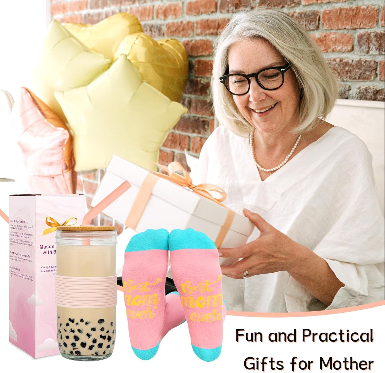 ANOTION Regalos para el día de San Valentín para mamá, regalos de elefante blanco, regalos novedosos para el día de la madre de parte de hija, hijo,