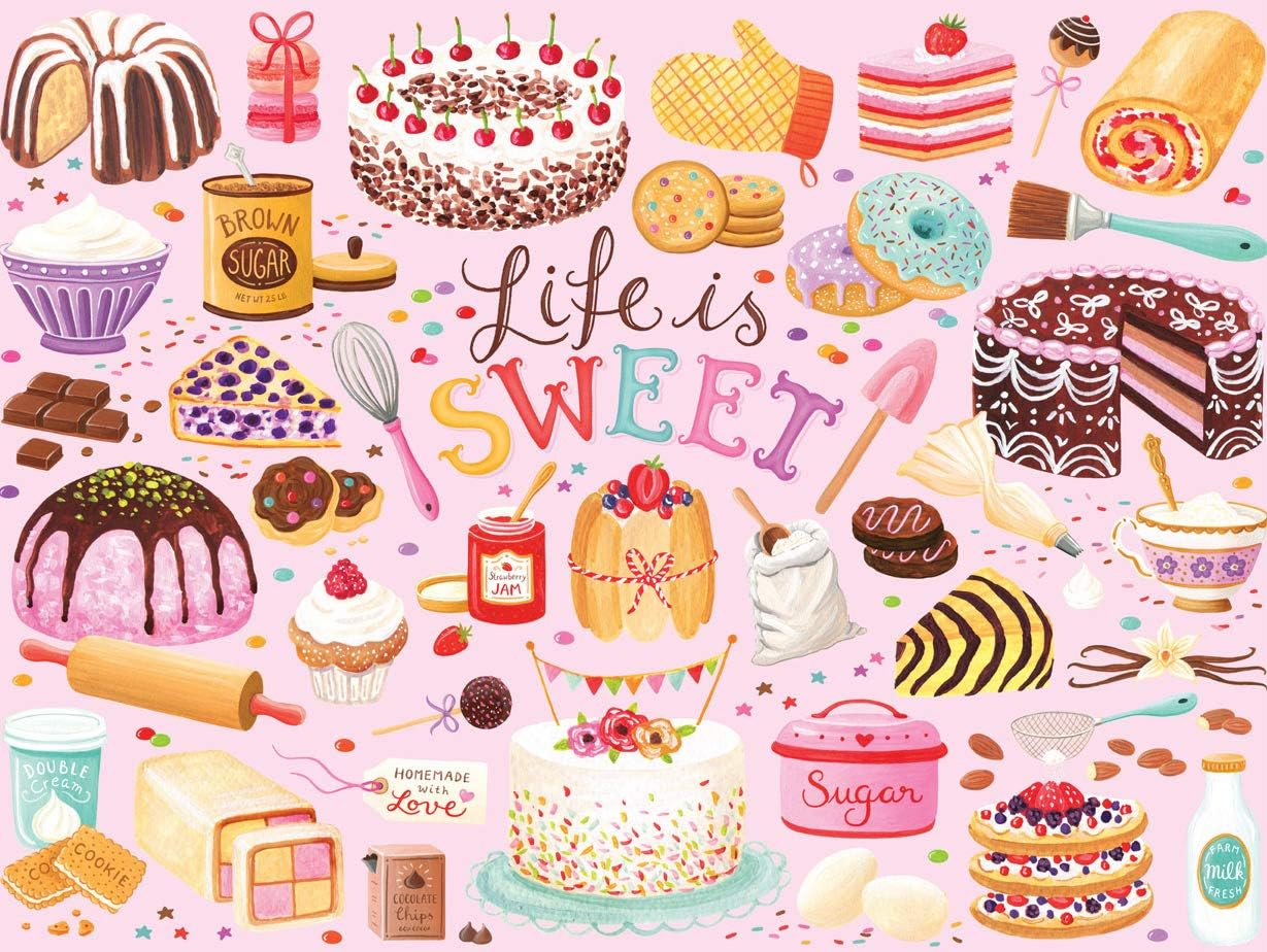 Buffalo Games – Life is Sweet – Rompecabezas de 1500 piezas para adultos, rompecabezas desafiante perfecto para noches de juego – 1500 piezas tamaño