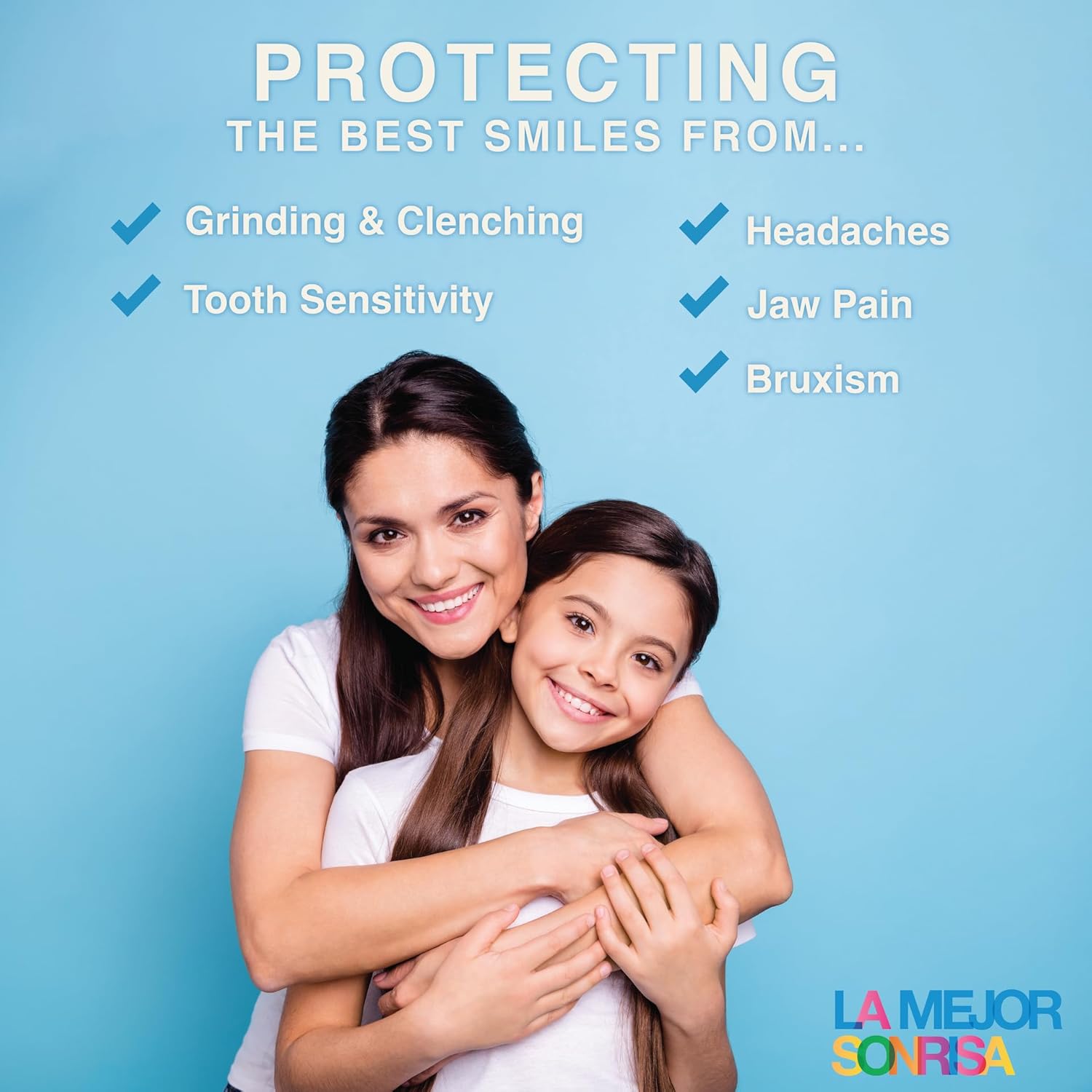 La Mejor Sonrisa (The Best Smile) – Protector bucal para apretar los dientes por la noche, protector nocturno premium para rechinar dientes con