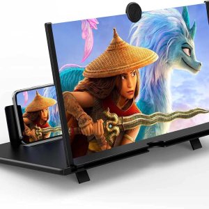 Lupa de pantalla de 18 pulgadas para teléfono inteligente – Proyector de aumento de pantalla de teléfono móvil HD 3D para películas, videos y Lupa de pantalla de 18 pulgadas para teléfono inteligente – Proyector de aumento de pantalla de teléfono móvil HD 3D para películas, videos y