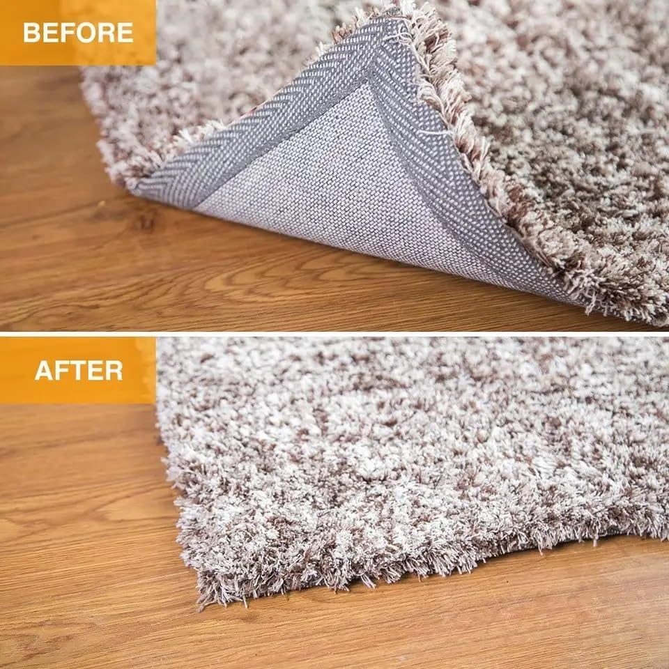 RugGrip – Agarre para alfombra para suelos de madera dura, pinzas lavables para alfombras, “Vacuum Tech” – Nuevos materiales para almohadillas