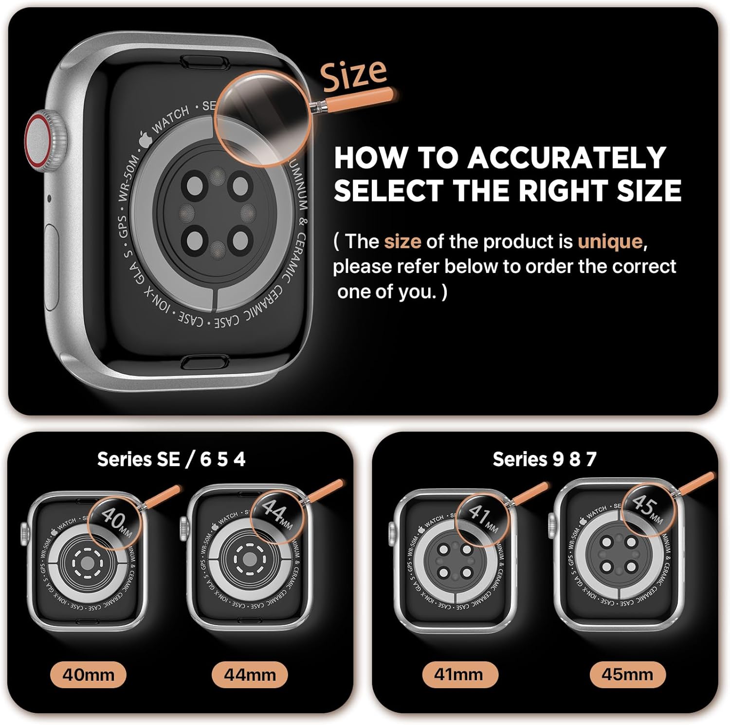 XYF Correas brillantes compatibles con Apple Watch Band de 1.575 pulgadas para mujeres con parachoques, malla de acero inoxidable, magnética, de
