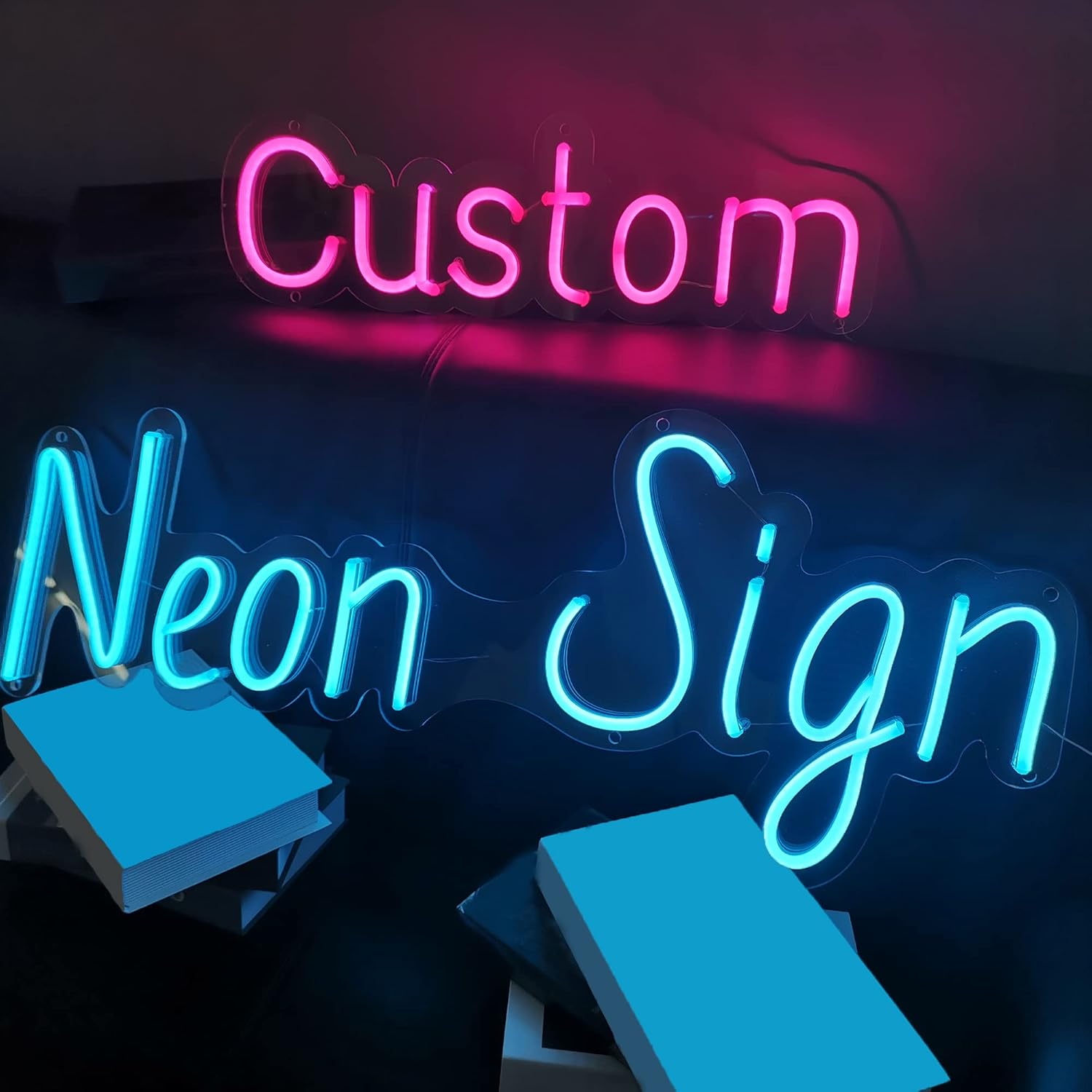 Letrero de neón LED personalizado para dormitorio, boda, fiesta de cumpleaños, sala de juegos, hogar, bar, salón, negocios, logotipo, letrero de
