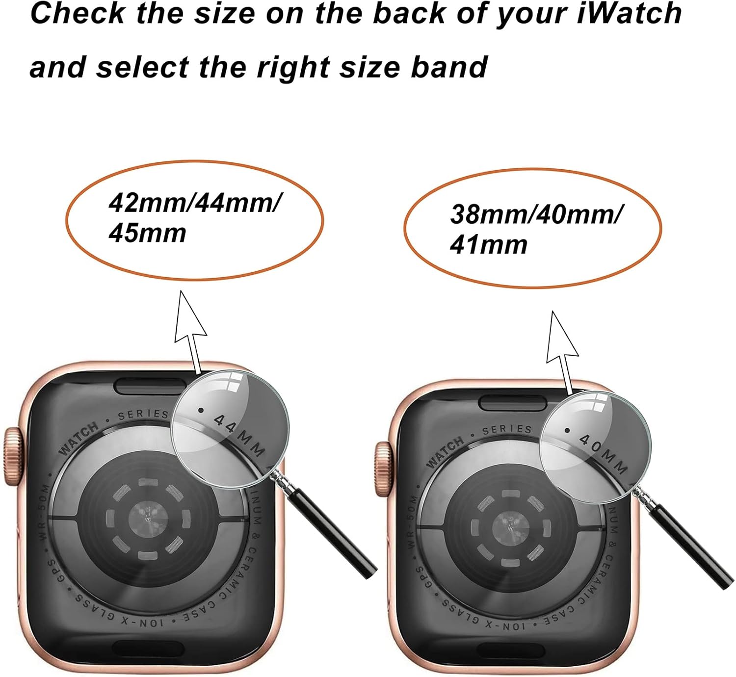 Secbolt Correa delgada compatible con Apple Watch Band de 1.49, 1.57, 1.61, 1.65, 1.73 y 1.77 pulgadas, para mujer, pulsera de metal elegante con