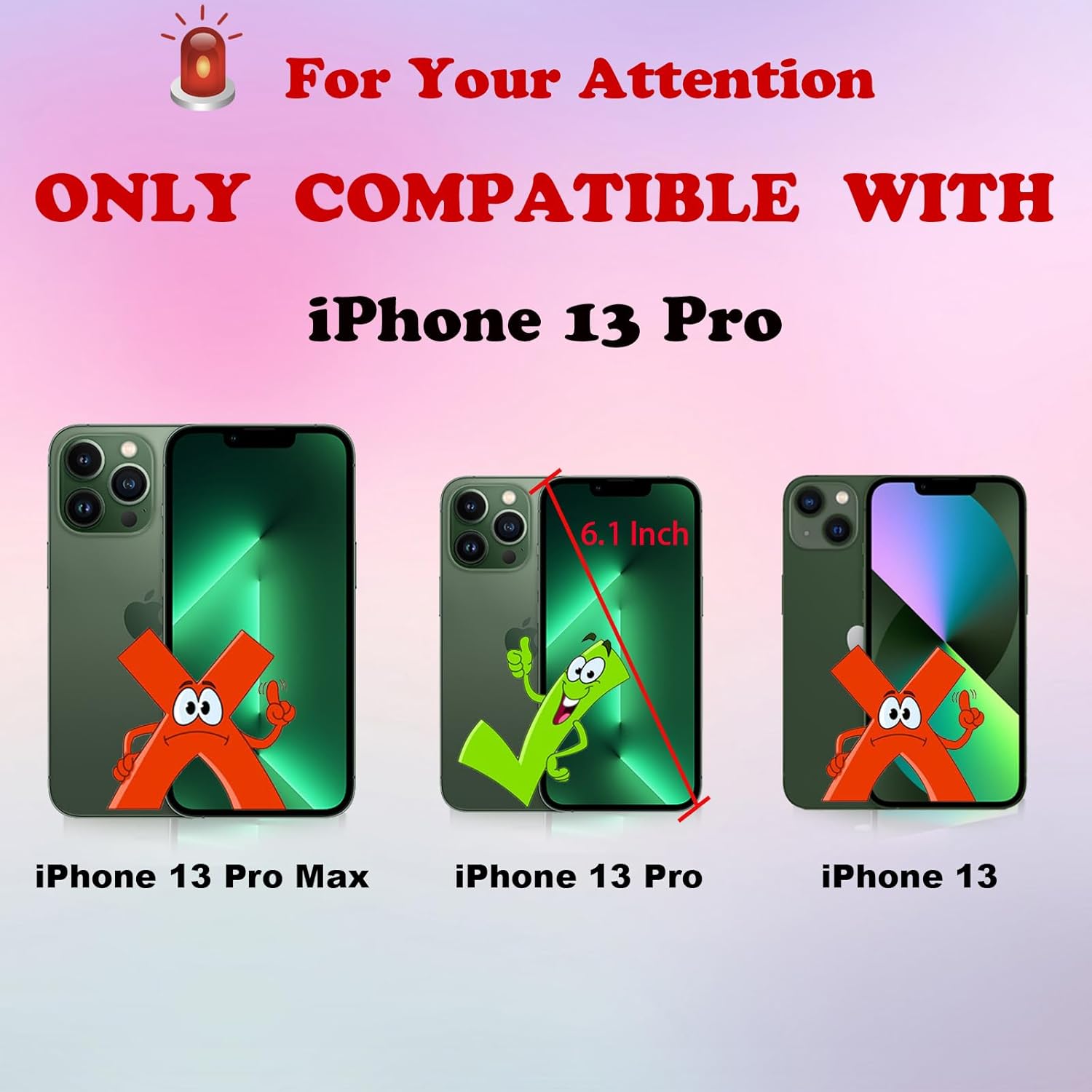 Funda compatible con iPhone 13 Pro de 6.1 pulgadas, bonita funda de silicona brillante de neón con purpurina de lujo, delgada, a prueba de golpes,