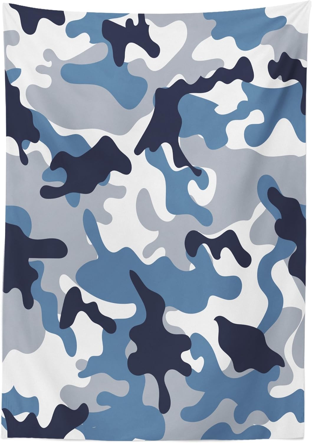 Ambesonne Mantel de camuflaje, ilustración con diseño abstracto de colores suaves, diseño de camuflaje, mantel rectangular para comedor y cocina, 60