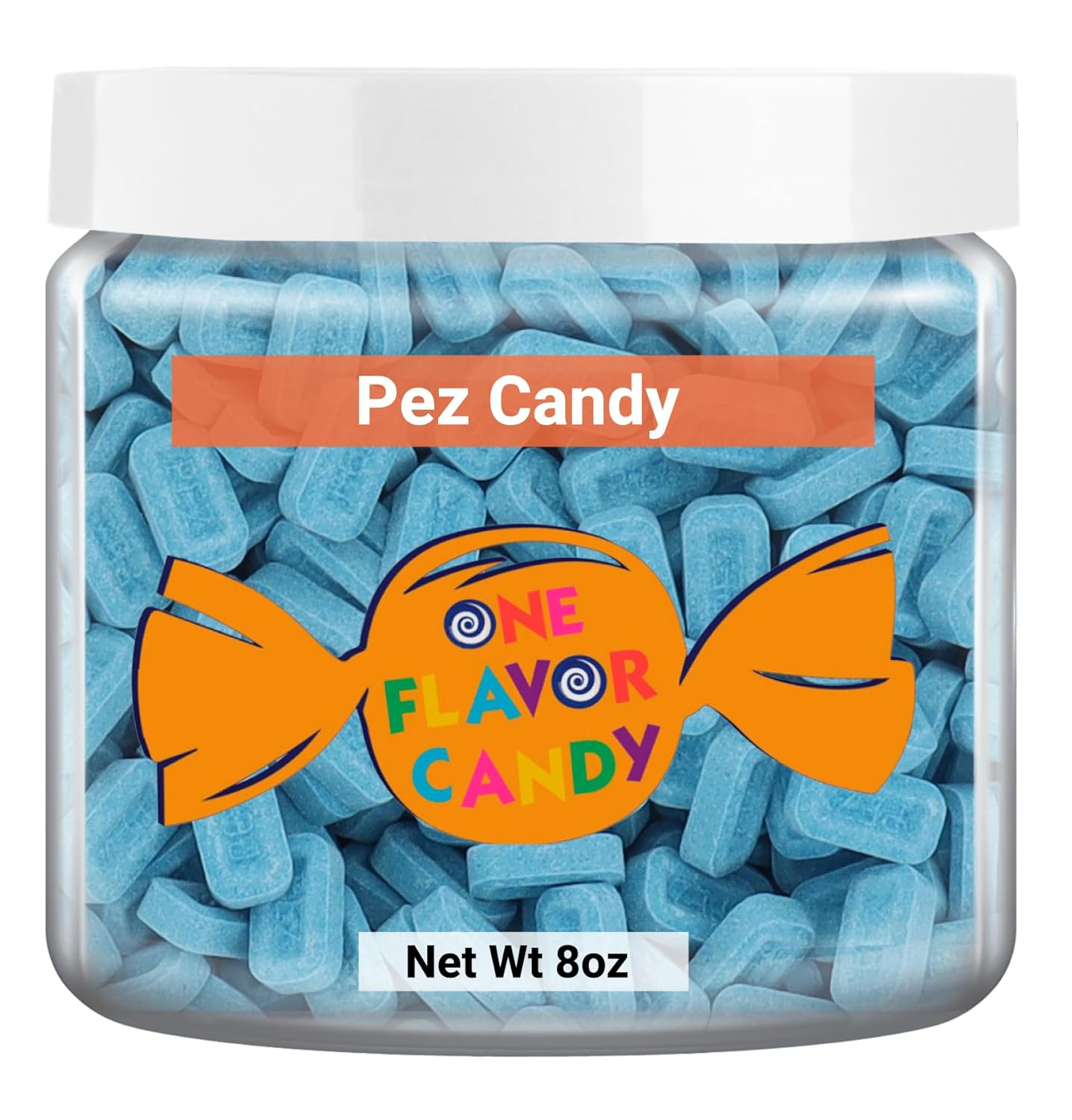 One Flavor Candy Pez Candy – Recambio de caramelo suelto sin envolver (frambuesa azul agrio, 8 onzas)