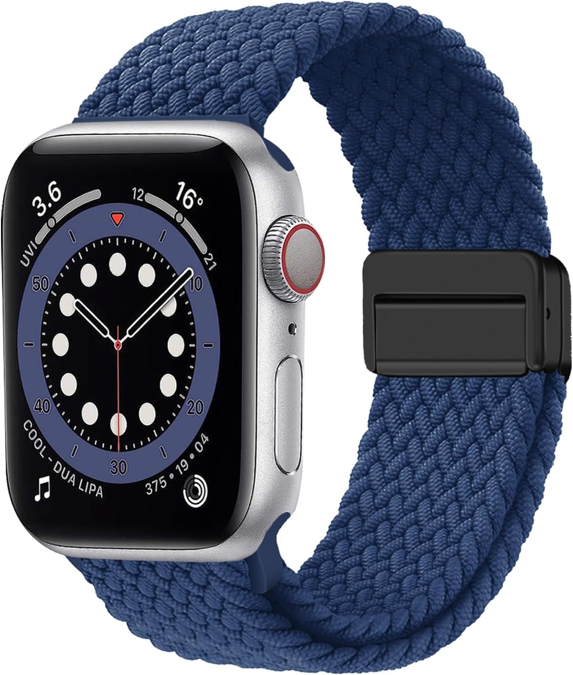 MroTech Compatible con Apple Watch Band Series 8, 7, 6, 5, 4, 3, 2, 1, SE SE2 de 1.61, 1.57, 1.496 pulgadas, 1.496 pulgadas, para mujeres y hombres,