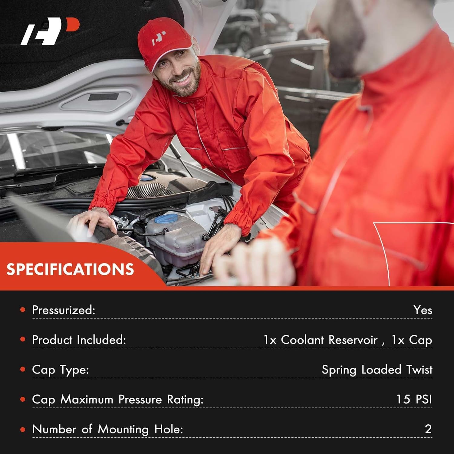 A-Premium Tanque de expansión de recuperación de desbordamiento de refrigerante con tapa y sensor compatible con Volkswagen Transporter 2010-2018