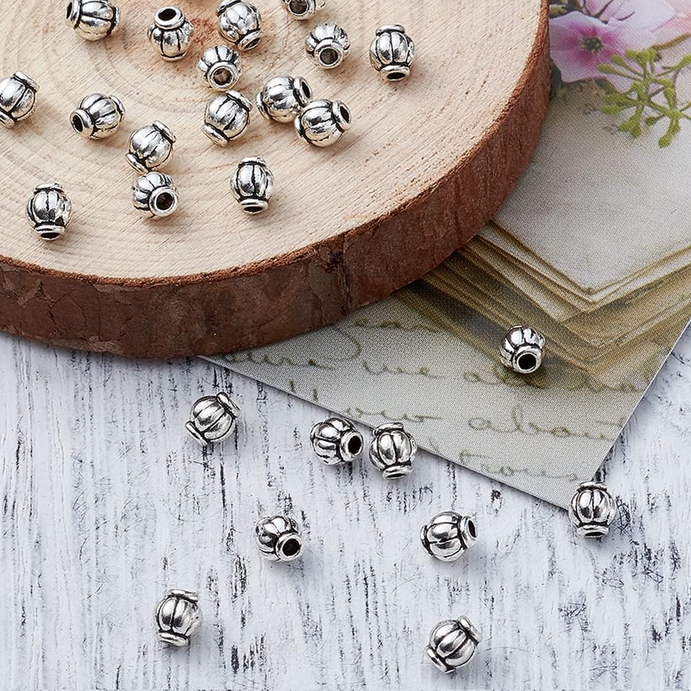 Kissitty – Cuentas espaciadoras metálicas, 4mm