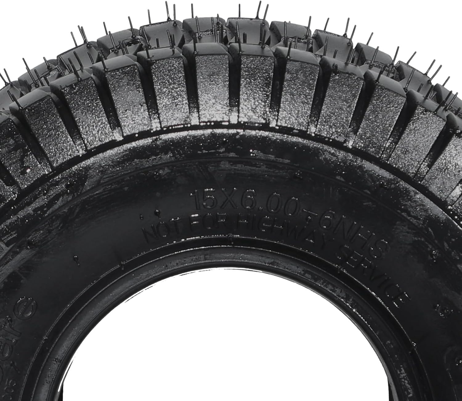 2 neumáticos de césped para cortacésped de jardín 15×6.00-6 neumáticos de tractor 15×6.00×6 2 PR sin cámara