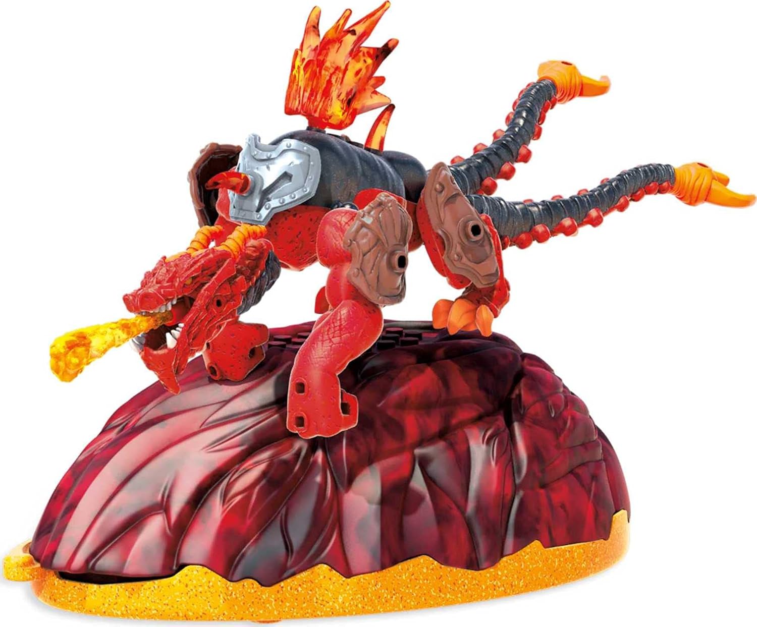 Mega Construx Breakout Beasts – Juego de construcción Fusion Beast 2 en 1 con 2 figuras para construir, slime para niños