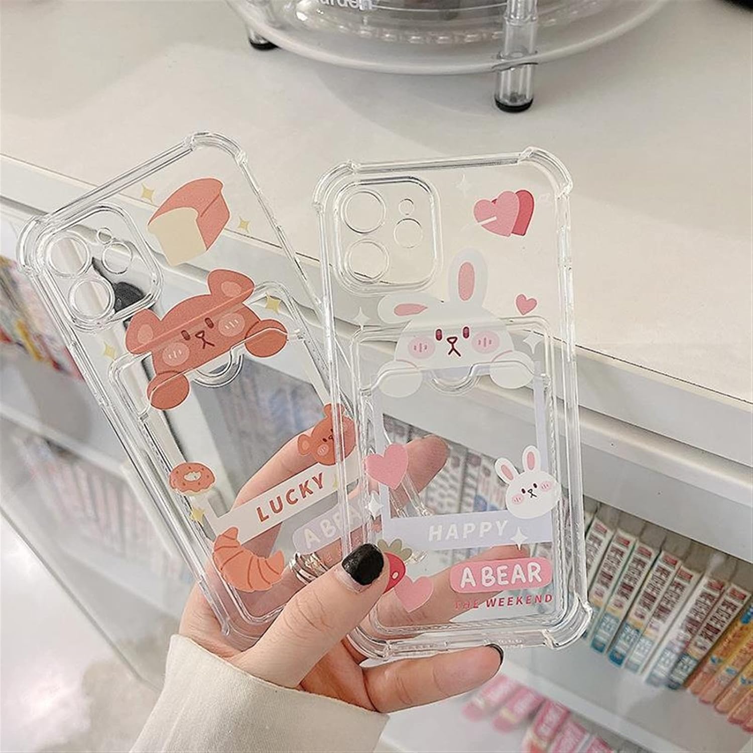 Funda de silicona para iPhone 14 13 12 11 Pro Max X XR XS Max Mini 7 8 Plus SE 2020, funda suave (color  transparente b, tamaño para iPhone
