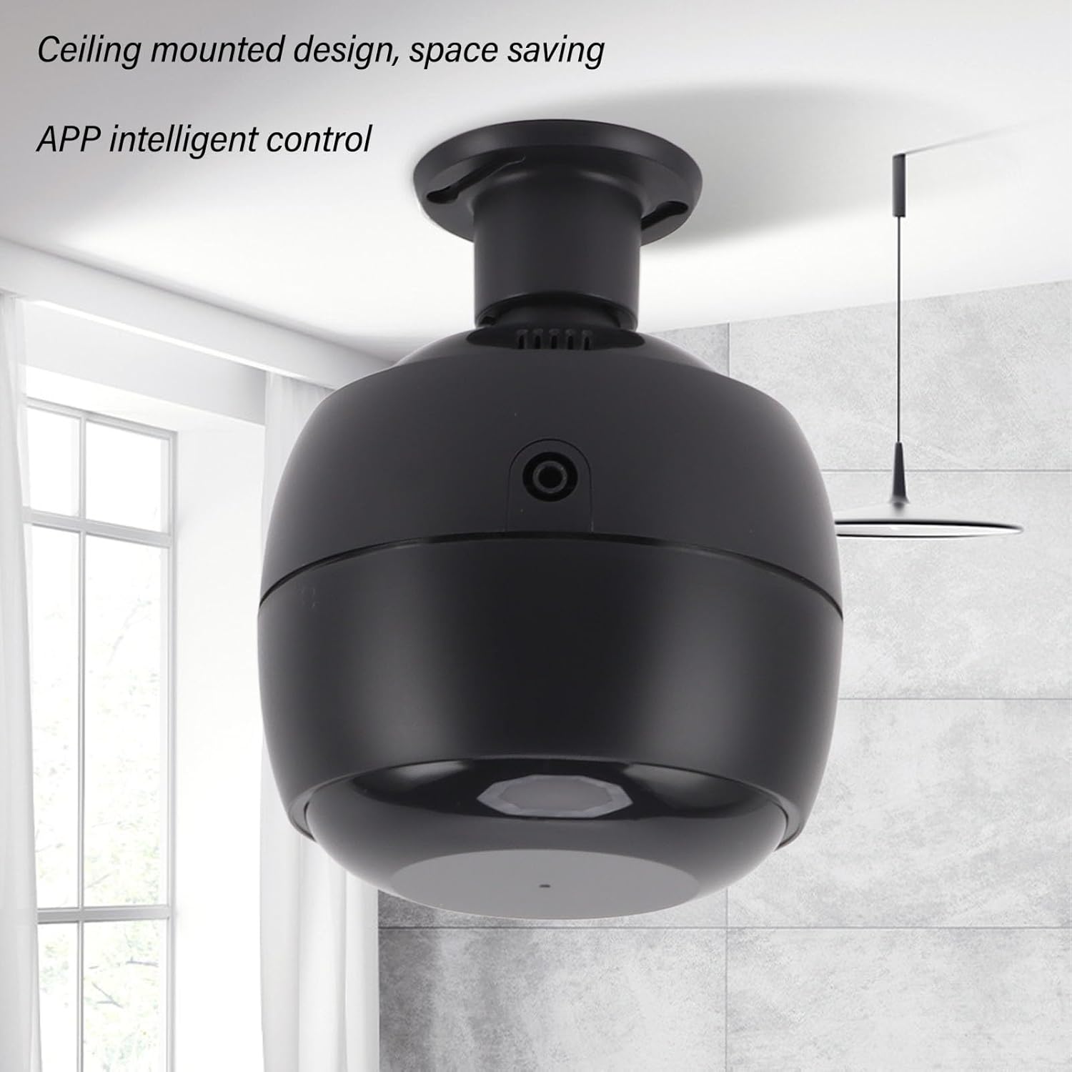 Difusor de aceite esencial montado en el techo, máquina de aire con aroma WiFi con función, funcionamiento silencioso para oficina en casa (enchufe
