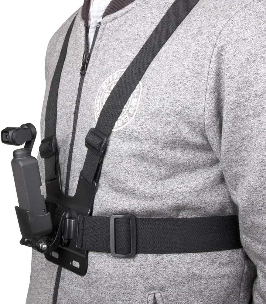 Banda de pecho ajustable 2023 + adaptador para DJI Osmo Pocket, soporte de adaptador de expansión para cinturón de abrazadera de mochila