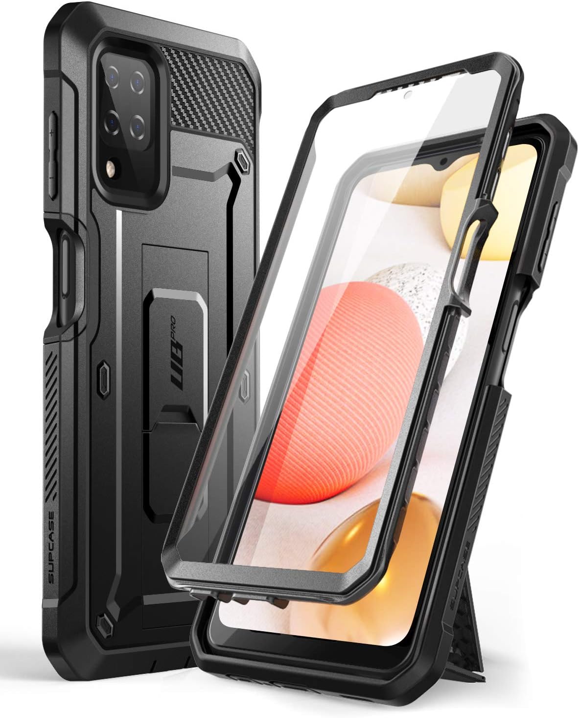 SUPCASE Unicorn Beetle Pro Series – Funda para Samsung Galaxy A12 (versión 2020), funda resistente de cuerpo completo con protector de pantalla