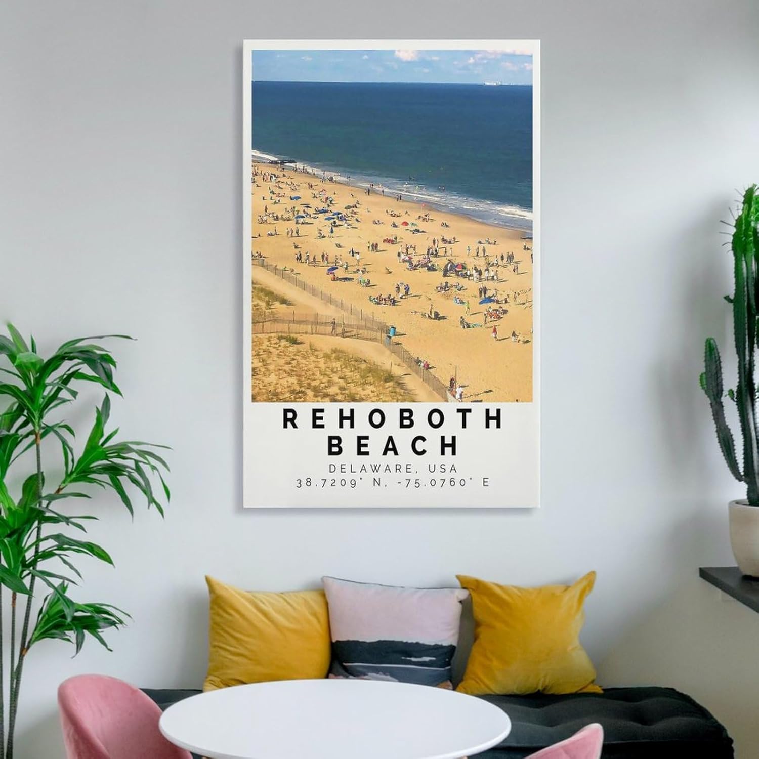 Strand Poster Bunter Druck, Strand Wandkunst, Strand Foto Dekor, Poster for Room Aesthetics Canvas Wall Art Poster And Print Unframe-style