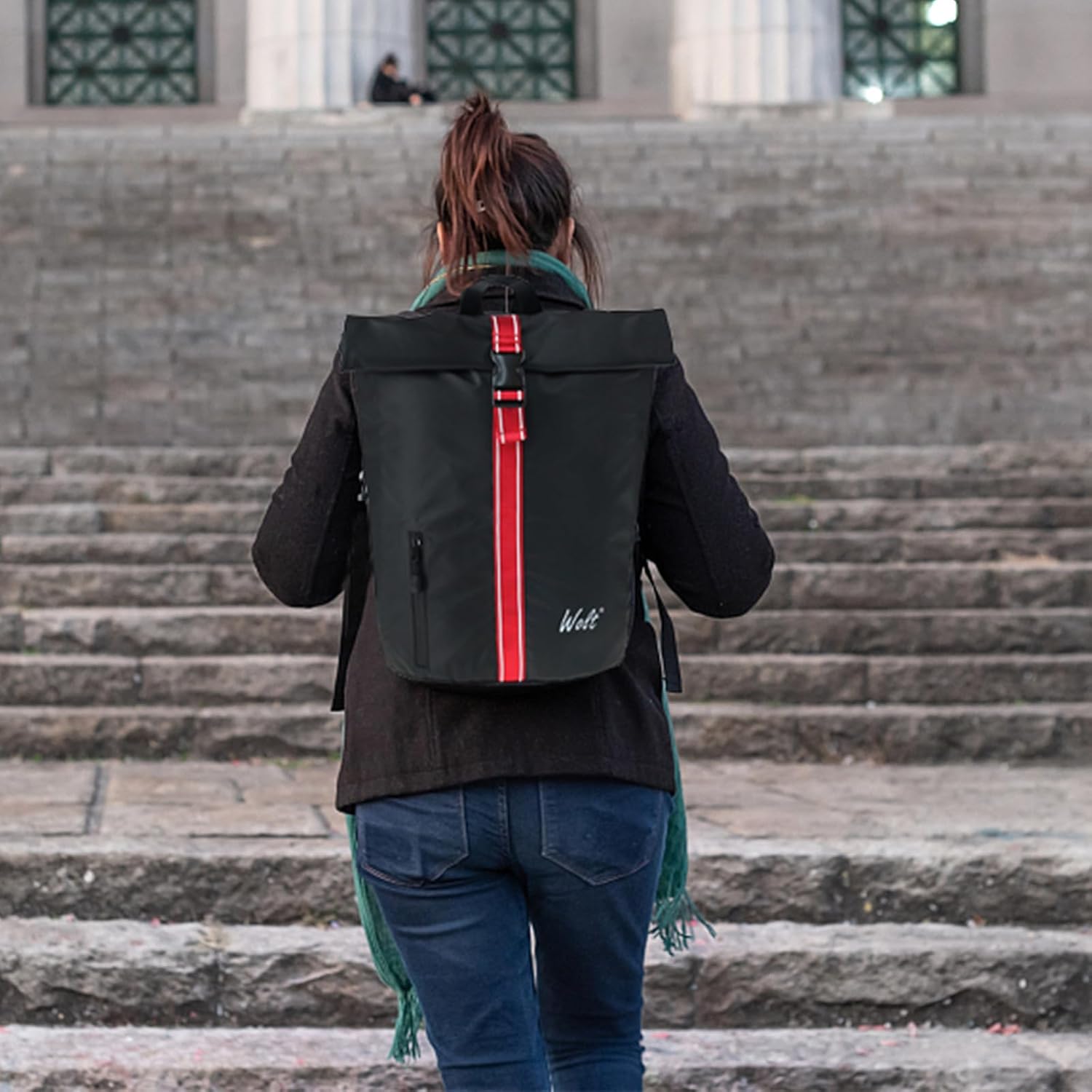 WOLT Casual Daypack Backpack Computer Bookbag – Laptop Backpacks for Men Women Water Resistant Airline Approved Business Work Bag Fits 16 Inch Laptop