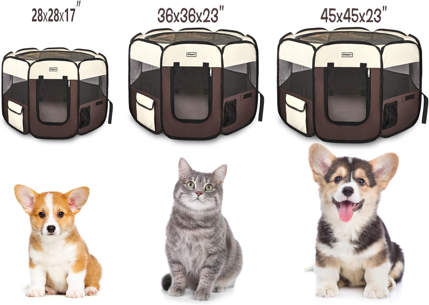 Corralito portátil para mascotas, corralito plegable para mascotas, corralito de ejercicio para perros, gatos, conejos, mascotas, corralito para