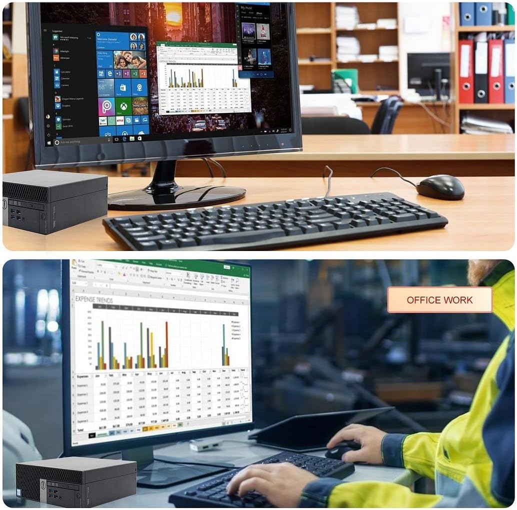 Dell Torre OptiPlex 5040, Intel Core i5-6500, 16 GB de RAM, SSD M.2 NVMe de 512 GB, disco duro de 1 TB, WiFi AC8260, soporte para monitor de 3 x 4K,