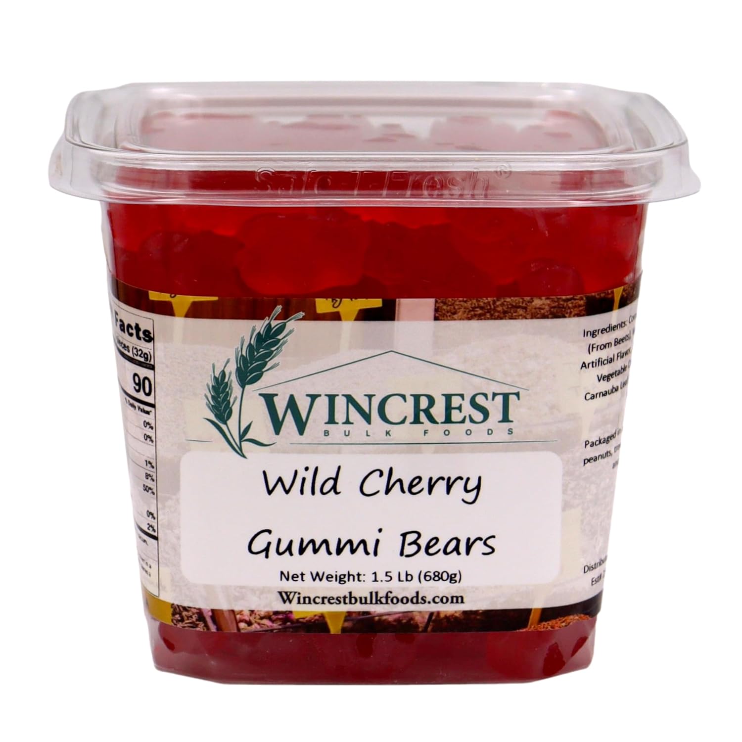 WinCrest Ositos de goma de sabor surtido – 1.5 libras (cereza salvaje)