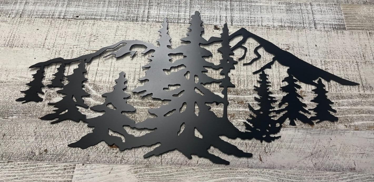 Arizona Mountain Scene Metal Wall Art Decor